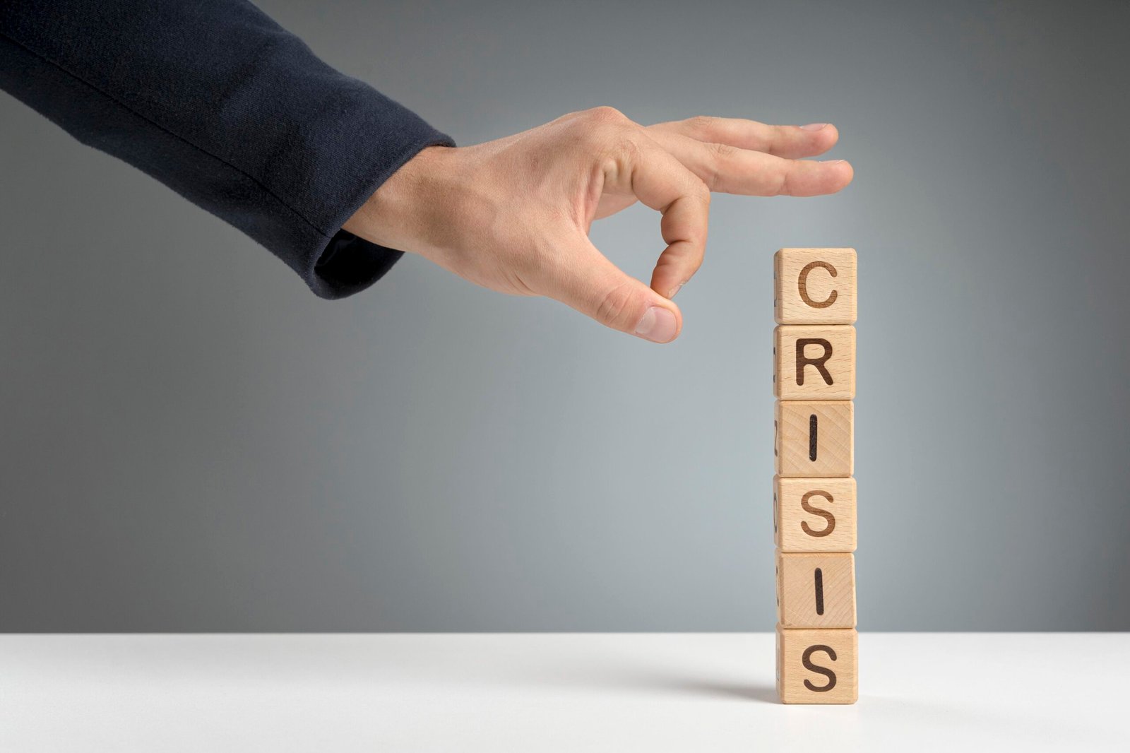 crisis-mesage-wooden-blocks